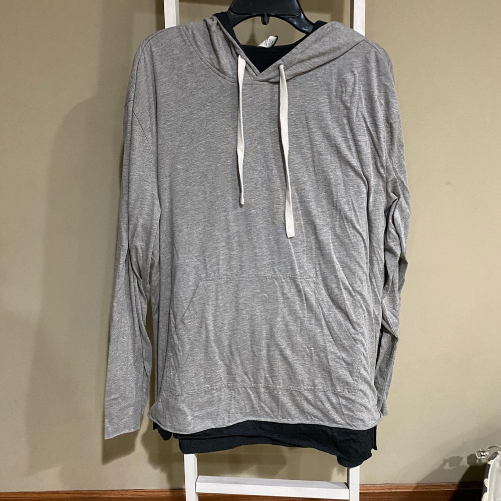 Five Four Gray Hoodie 3XL Lightweight Pullover Men’s